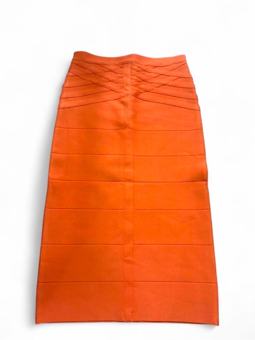 Y2K Bebe bodycon orange skirt
